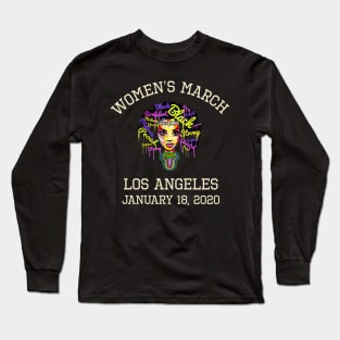 Women's March January 18, 2020 Feminist Los Angeles Long Sleeve T-Shirt